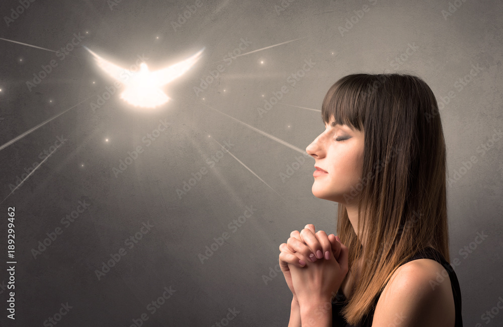 Obraz premium Praying girl