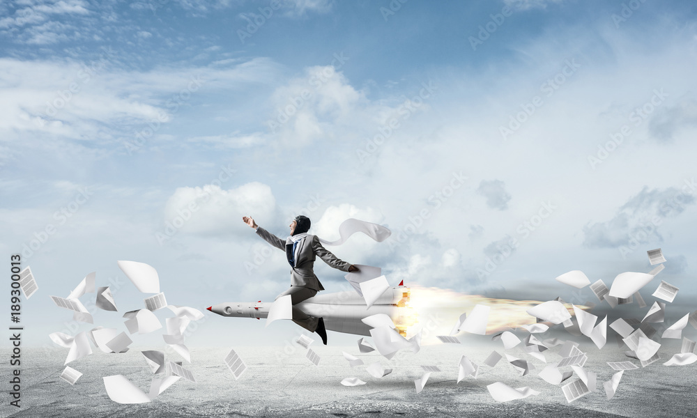 Fototapeta premium Business success and targets achievement concept.
