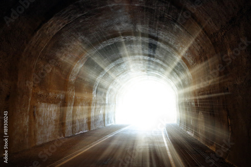 Obraz na plátně Light at the end of the tunnel
