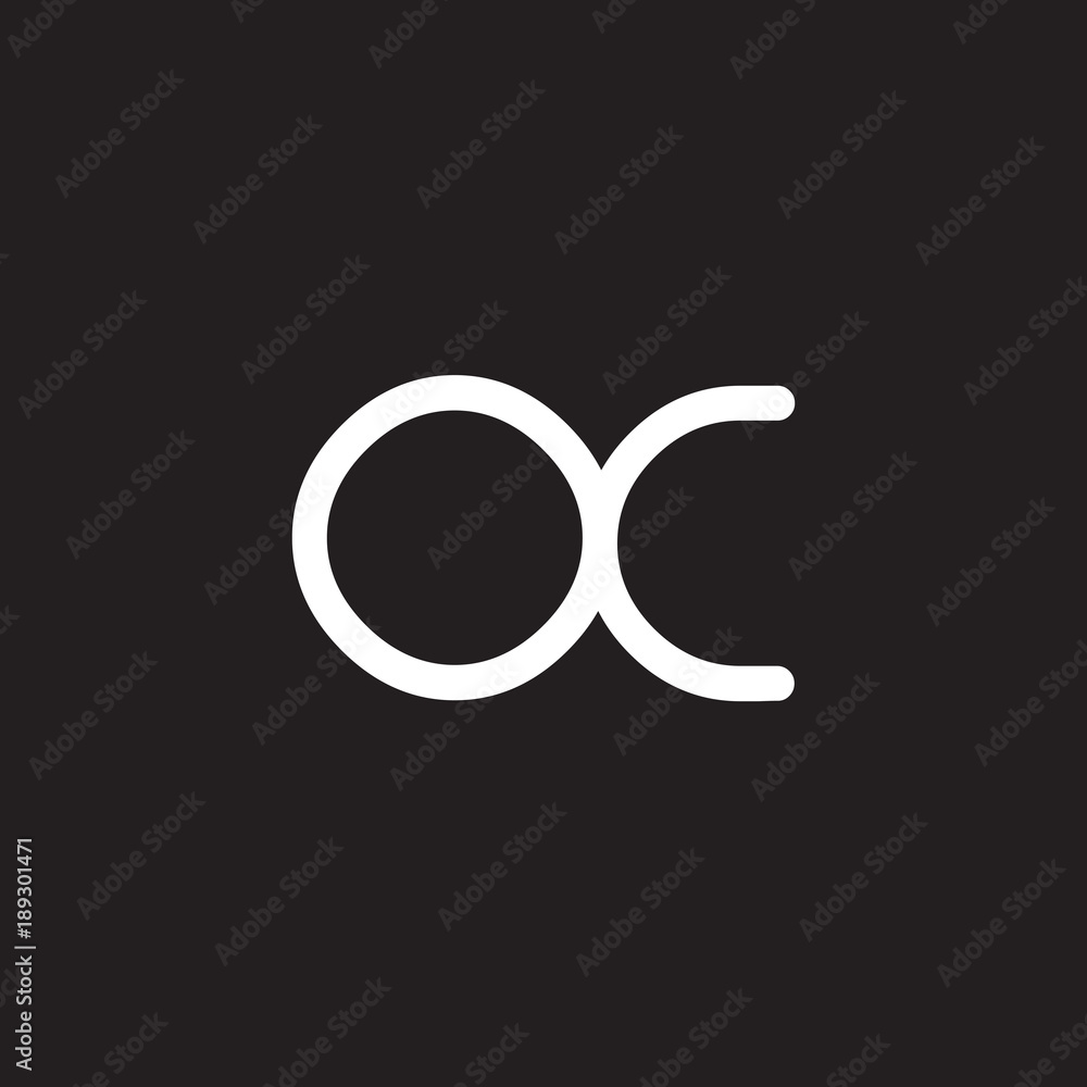 initial letter rounded logo modern white initial letter rounded logo modern white