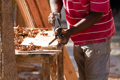 carpenter at work in zanzibar