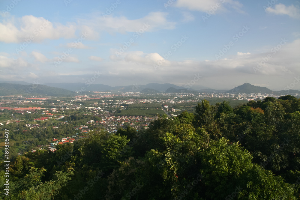 Bird eye View of Phuket city