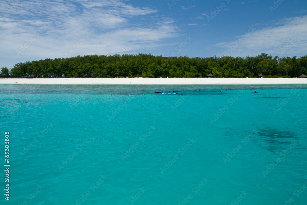 the beautiful beach and sea of zanzibar in the indian ocean the beautiful beach and sea of zanzibar in the indian ocean