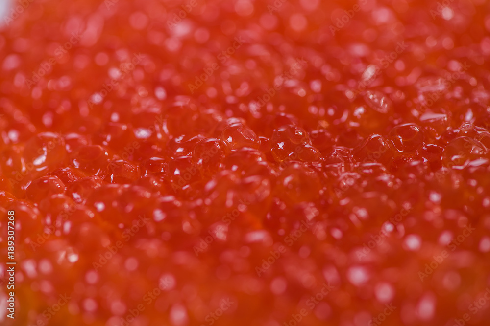 close up of red caviar salmon roe fish egg close up of red caviar salmon roe fish egg