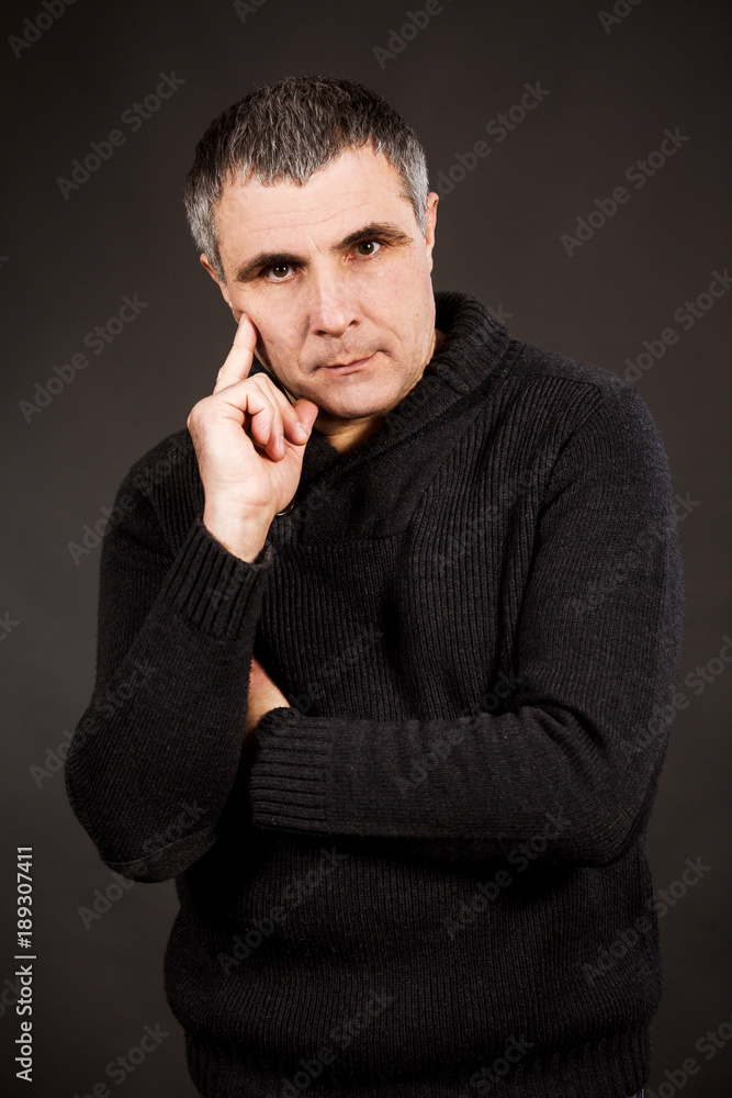 man emotions white black different sadness surprise joy adult isolated hands man emotions white black different sadness surprise joy adult isolated hands