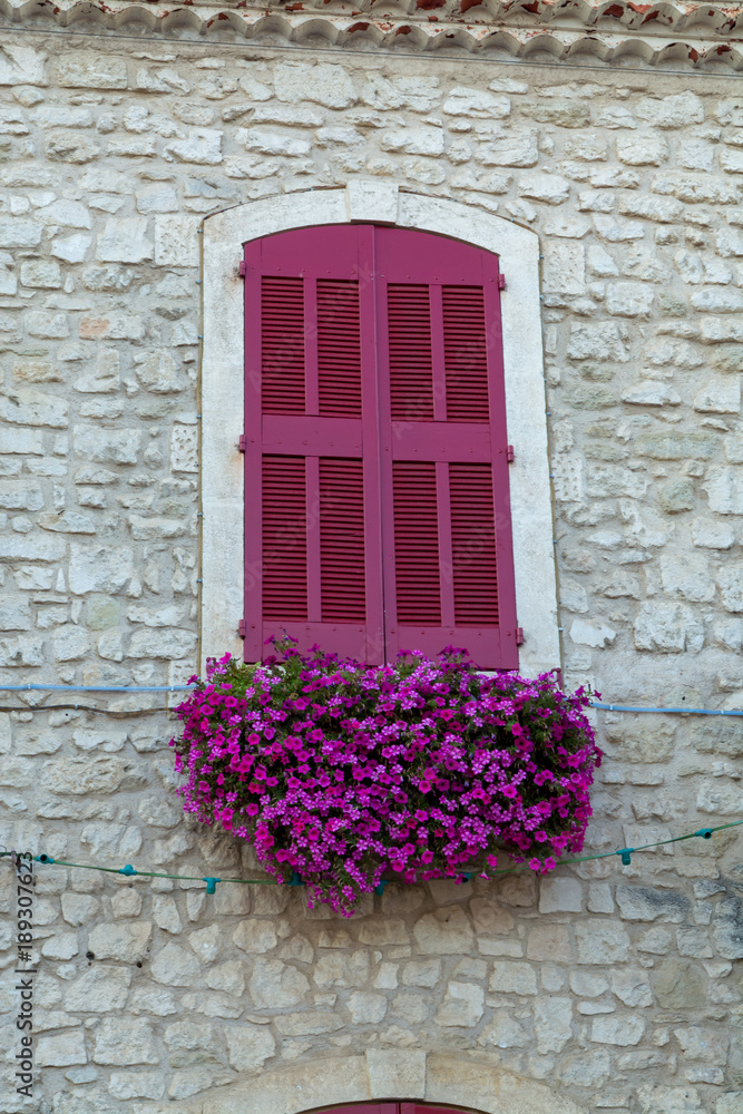 Taste of Provence, window in small southern village in France