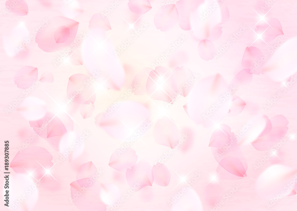 花びら　ピンク　桜　バラ
