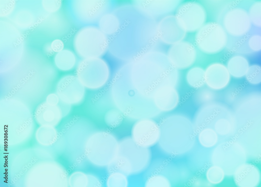 Fototapeta premium Blue bokeh effect