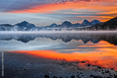 Fotografie Lake McDonald near Apgar