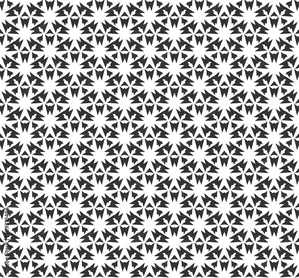 Abstract geometric Seamless pattern . Repeating geometric Black and white texture. geometric decoration