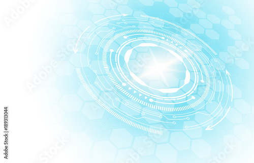 
Vector background, technology concept, high-tech communication.