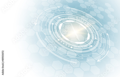 
Vector background, technology concept, high-tech communication.