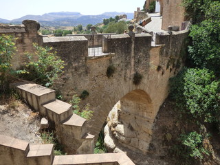 Canvas schilderij Ronda Puente Nuevo Historisch stadje Ronda in Andalusië  © VEOy.com