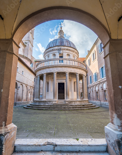 Bramante's Tempietto in the Church of San Pietro in Montorio in Rome, Italy. photo