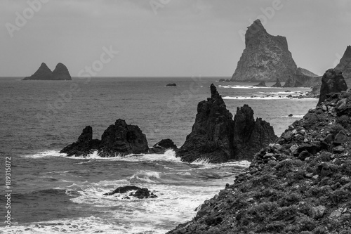 Der Roque Benijo an der Nordküste Teneriffas