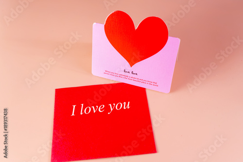 art valentine's greeting card