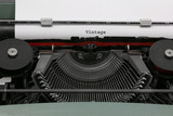 Text VINTAGE written with the old typewriter