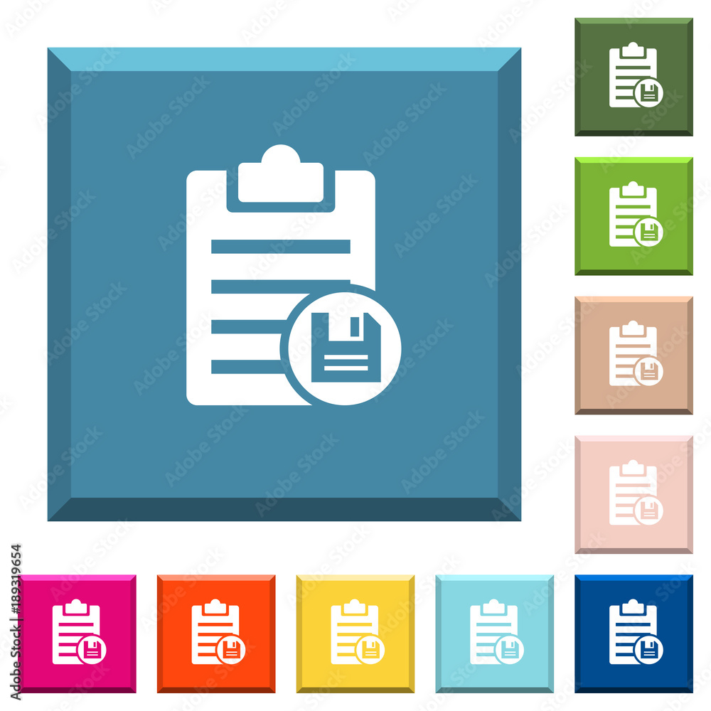 Save note white icons on edged square buttons Save note white icons on edged square buttons