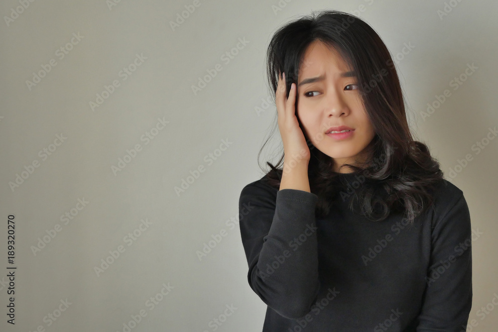 woman suffering from chronic stress, mental illness, depression woman suffering from chronic stress, mental illness, depression