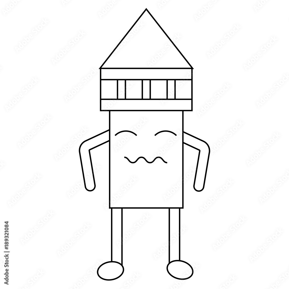 kawaii pencil icon image kawaii pencil icon image