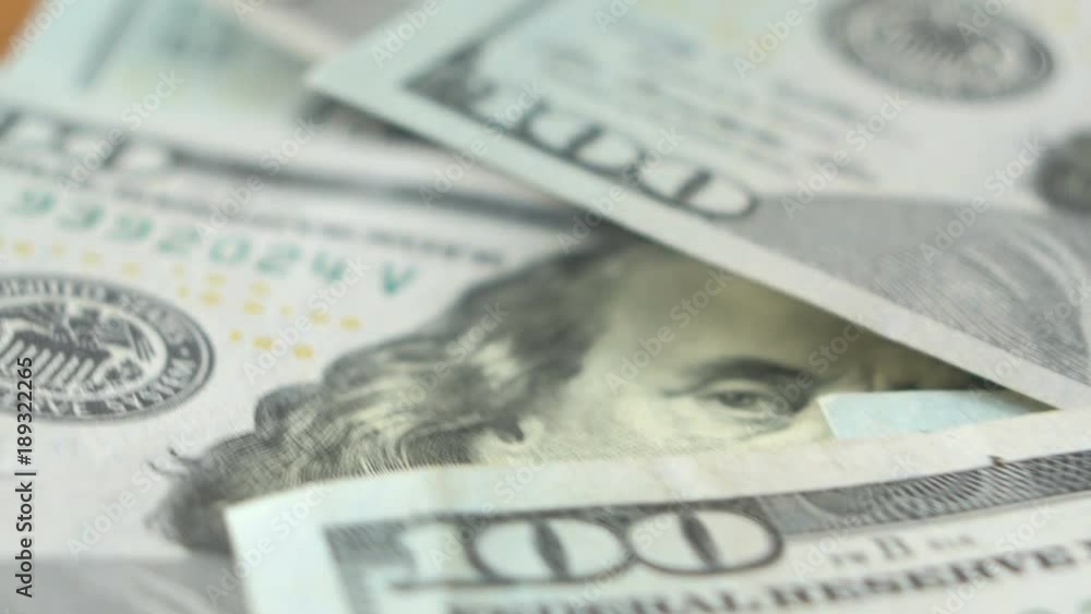 Close up of hundred dollar bill Close up of hundred dollar bill
