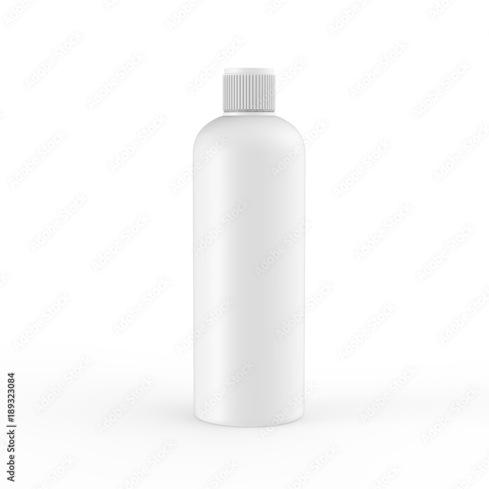 Cosmetic bottle mock-up on isolated white background, 3d illustration Cosmetic bottle mock-up on isolated white background, 3d illustration