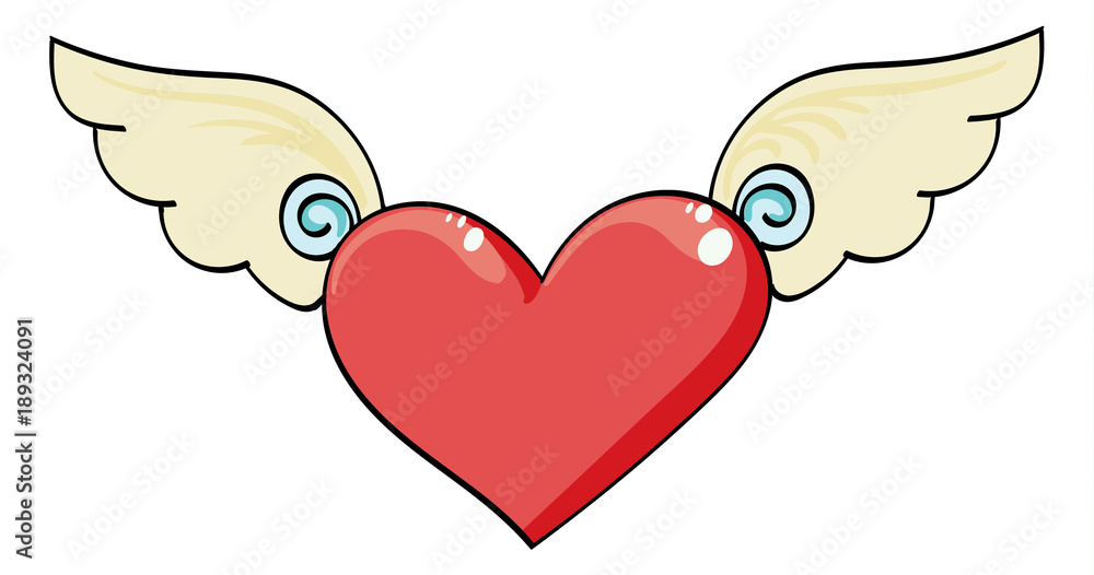Heart with wings Heart with wings