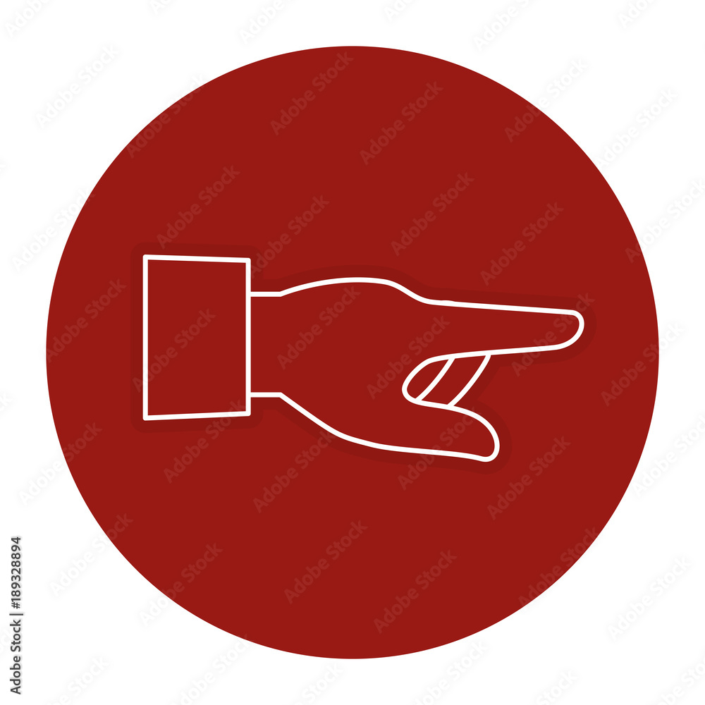 hand human index icon vector illustration design hand human index icon vector illustration design