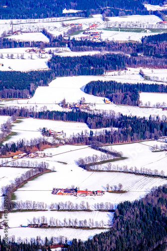 farm in winter