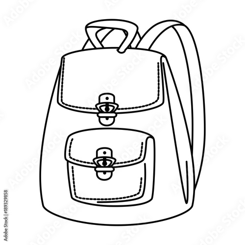 womans backpack isolated icon vector illustration design