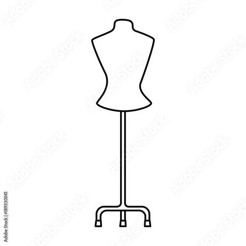 mannequin store isolated icon vector illustration design