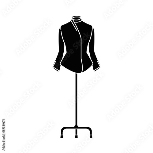 elegant blouse for women in manikin vector illustration design