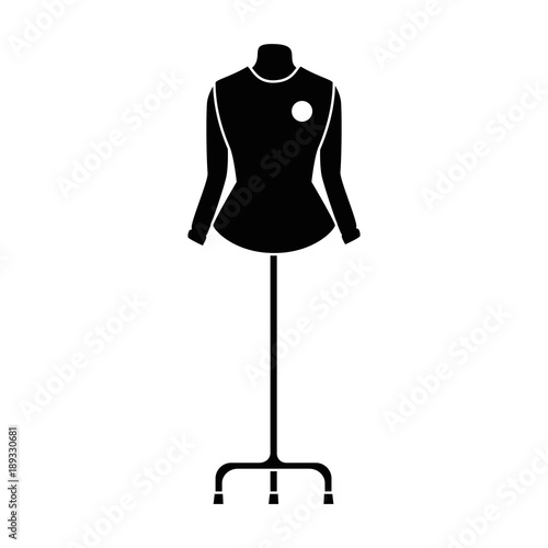 elegant blouse for women in manikin vector illustration design