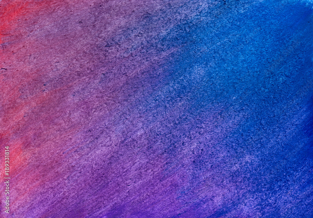 Fototapeta Purple-blue grunge background in watercolor