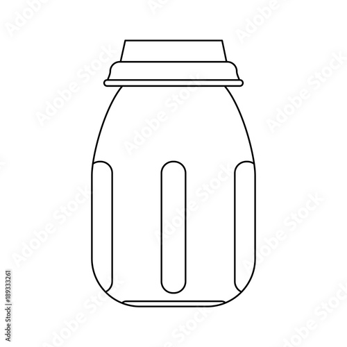 Salt bottle isolated icon vector illustration graphic design