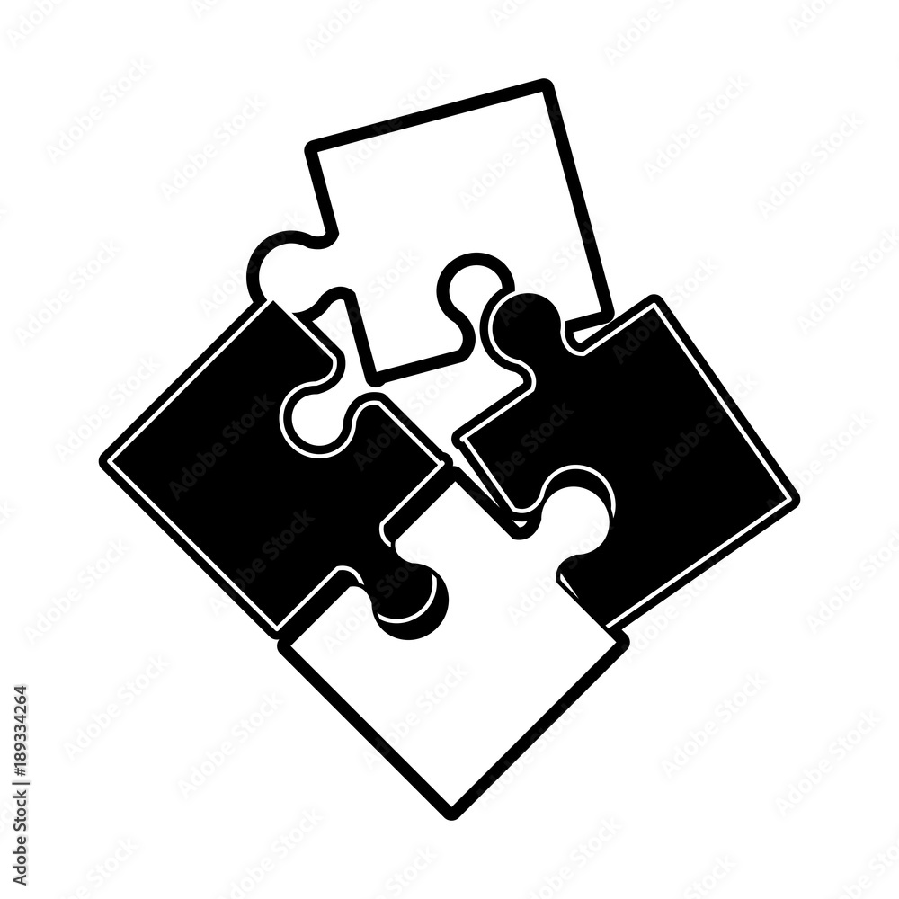 Jigsaw puzzle symbol icon vector illustration graphic design Jigsaw puzzle symbol icon vector illustration graphic design