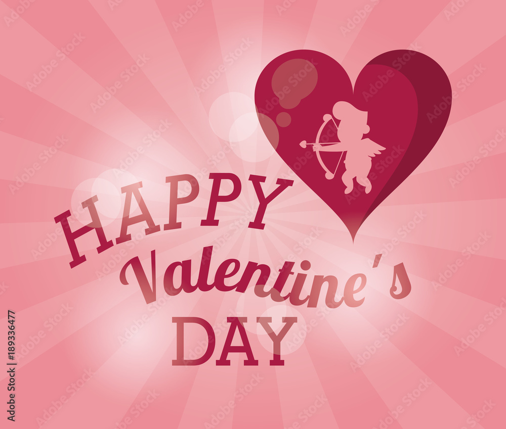 Happy valentines day card icon vector illustration graphic design