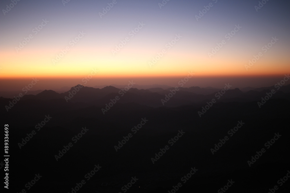 view from Mt. Sinai