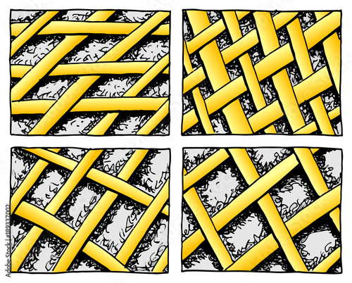 gewebtes Gekritzelmuster