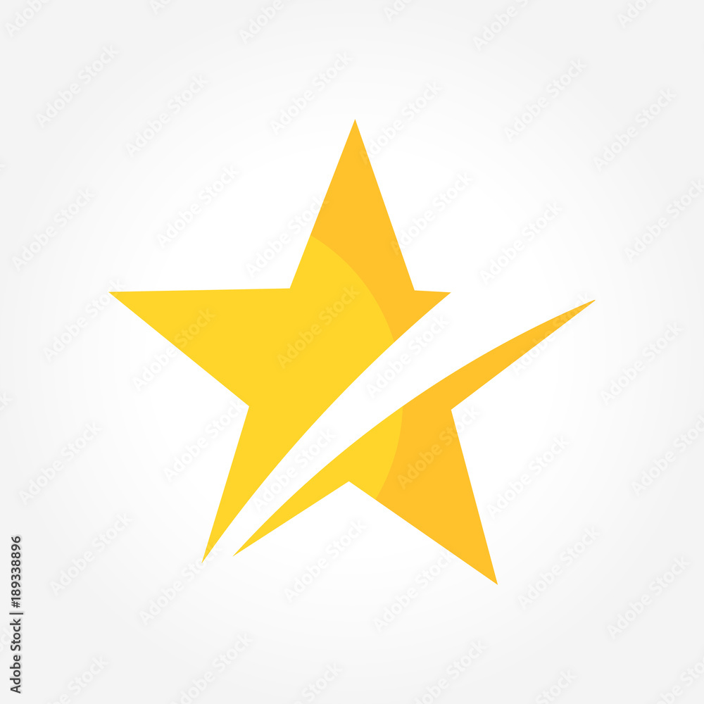 Obraz premium Yellow star symbol
