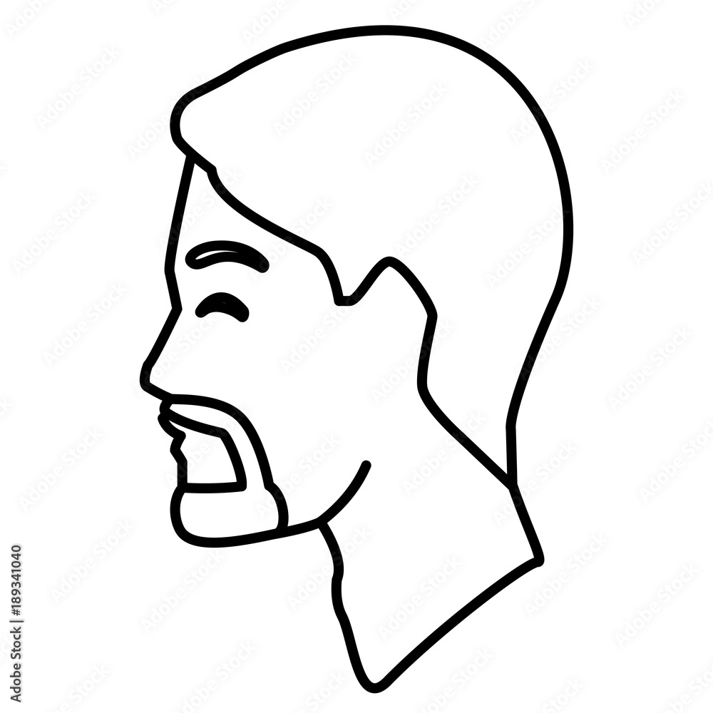 Man silhouette head icon vector illustration graphic design Man silhouette head icon vector illustration graphic design