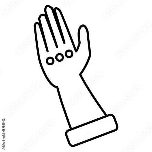 Toilet glove isolated icon vector illustration graphic design