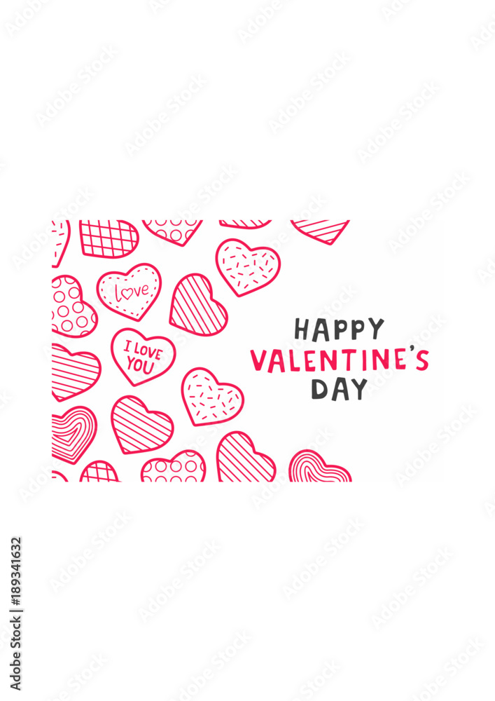  Happy Valentine's day. background with hearts