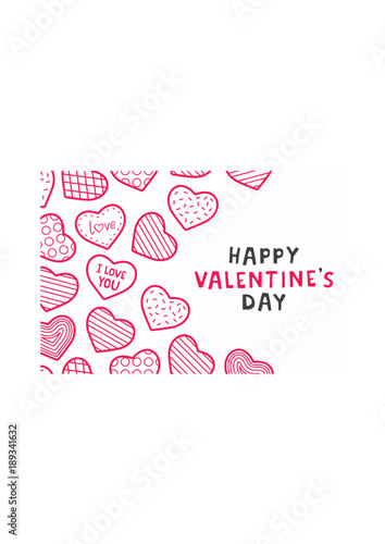  Happy Valentine s day. background with hearts