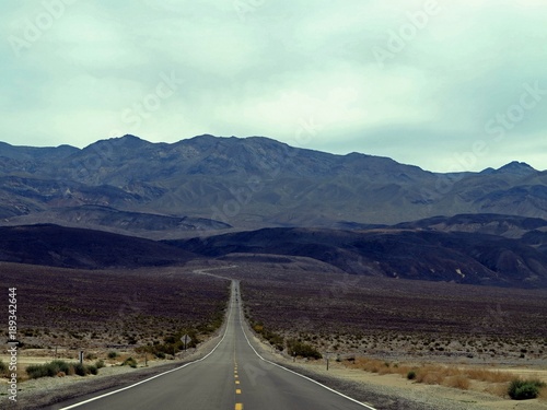 Californian road and hills