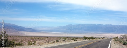 Californian road to Death valley