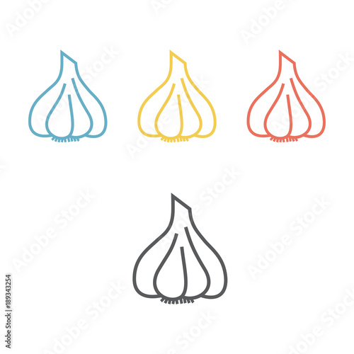 Garlic line icon