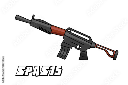 shotguns model spas51 cartoon design