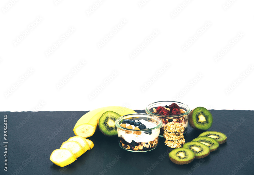 Healthy breakfast fresh granola muesli. Healthy breakfast fresh granola muesli.