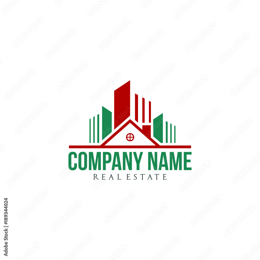 real estate and residential company logo 